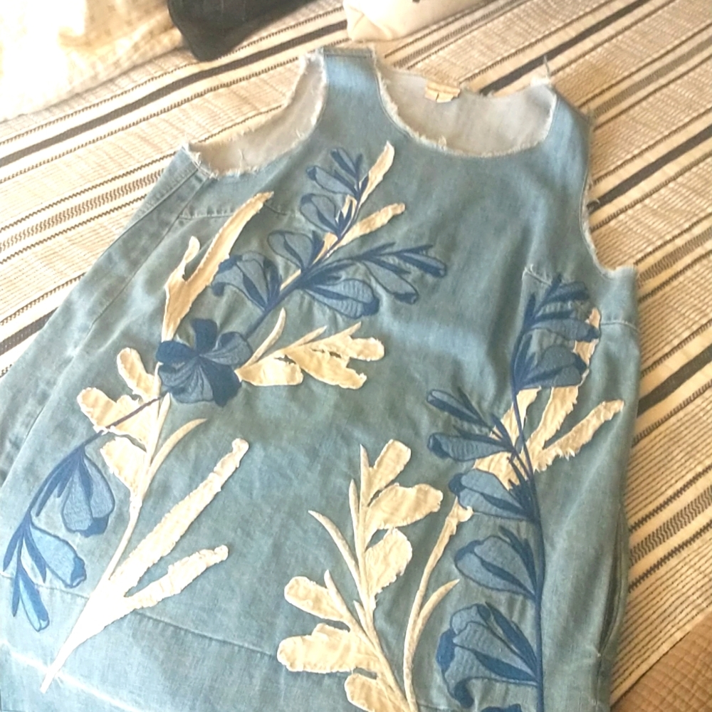 Holding Horses denim embroidered dress